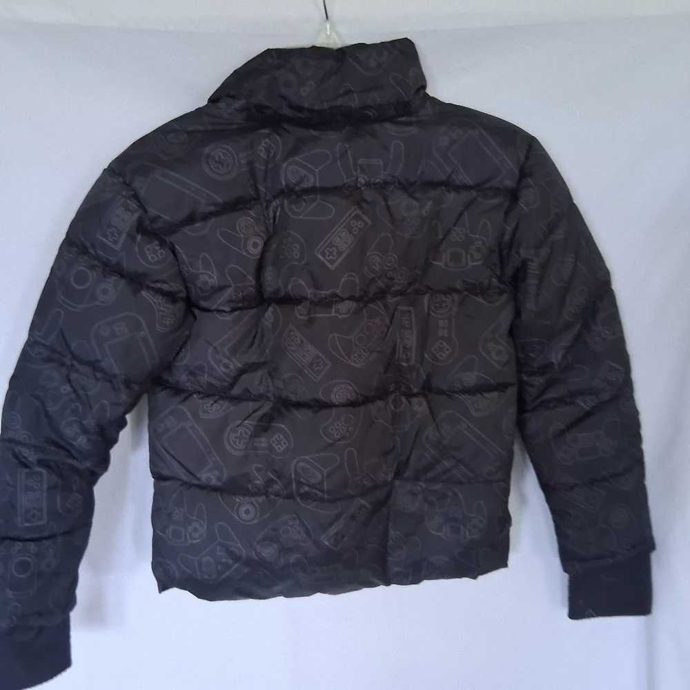 Kids Black Puffer Coat